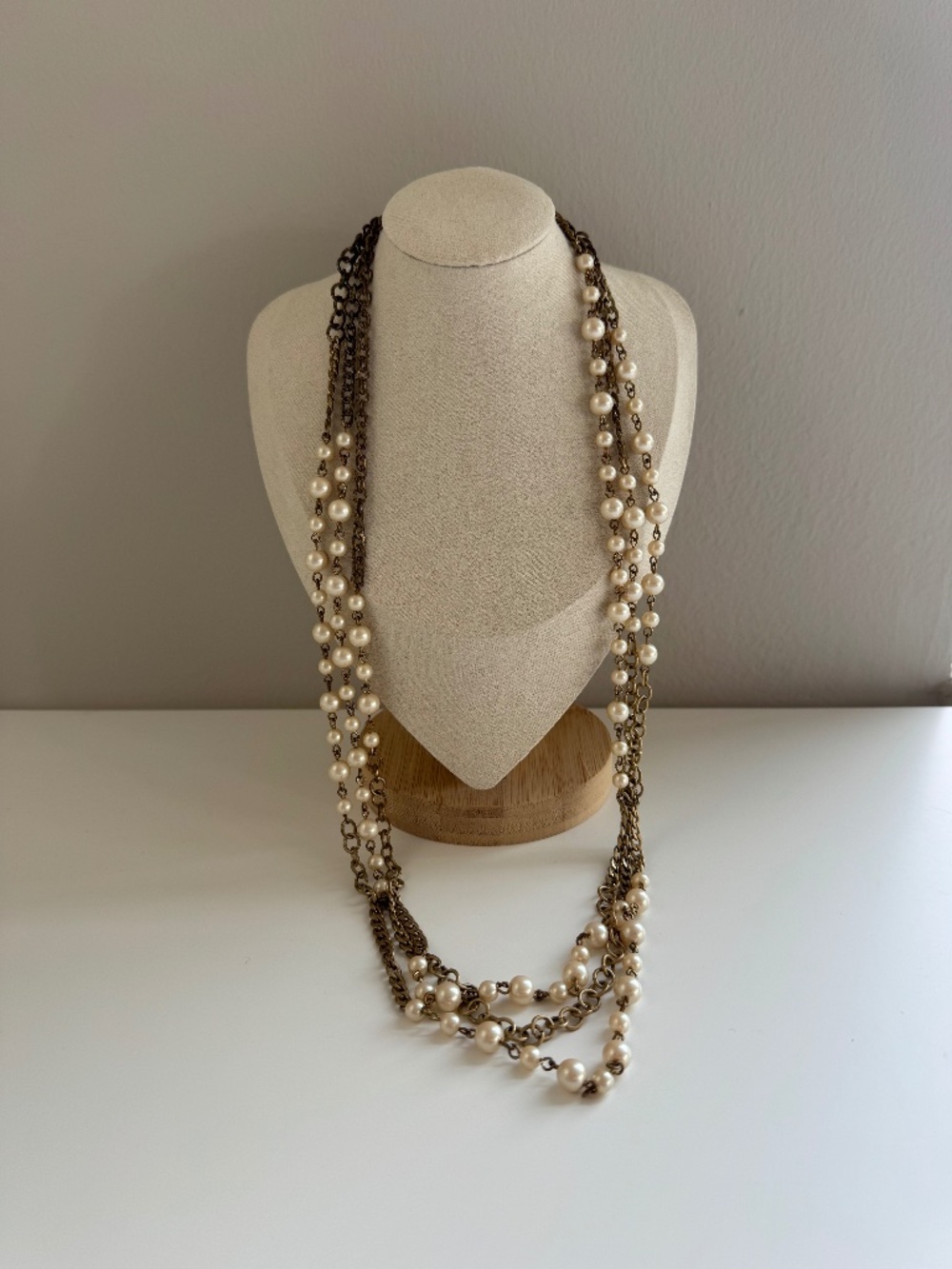 J.Crew Multi-Strand Pearl Necklace | Layered Statement Jewelry